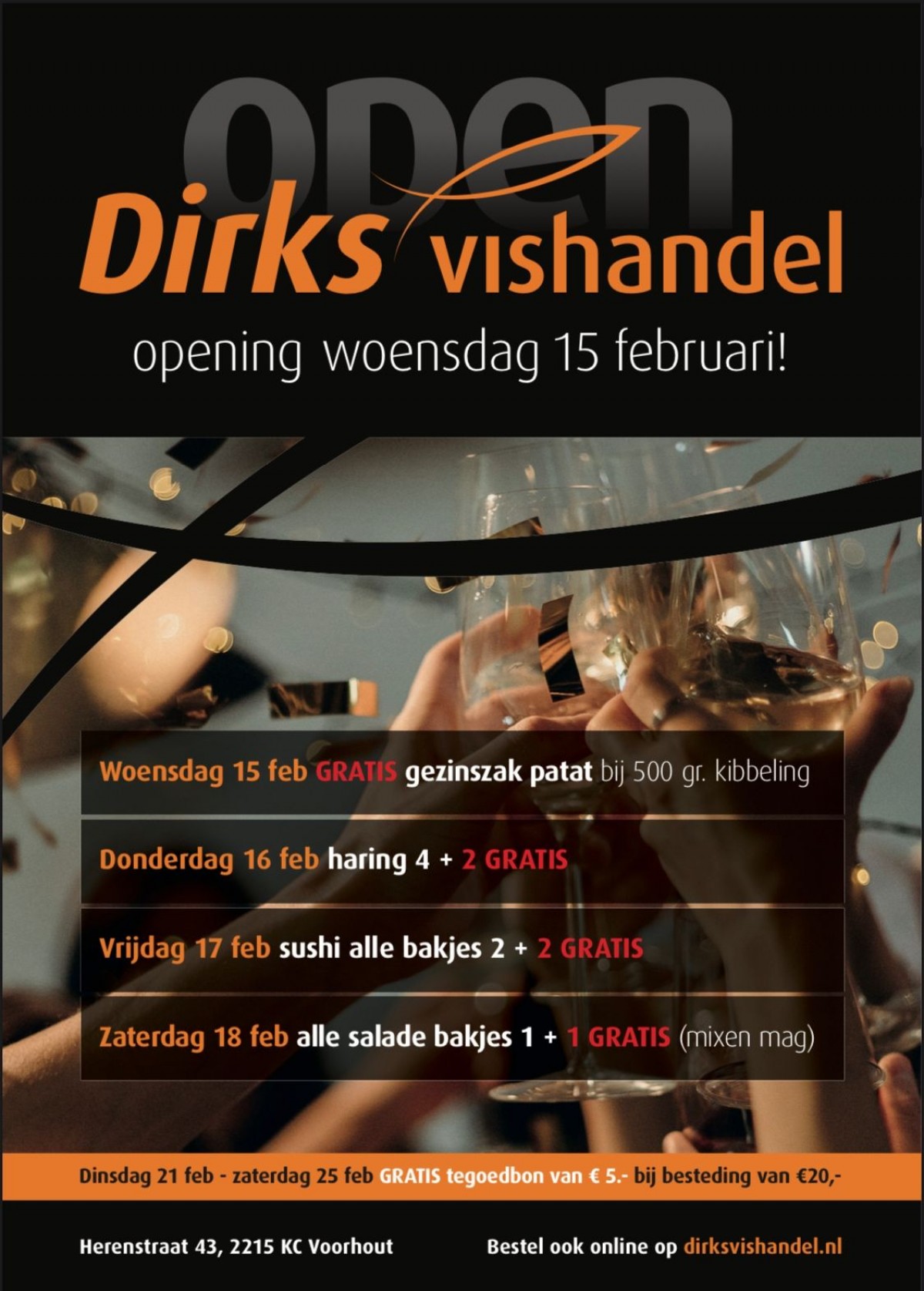 Opening viswinkel Voorhout