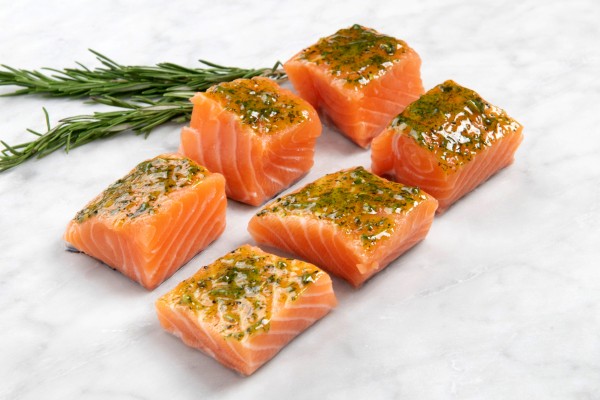 Gourmetstukjes zalm