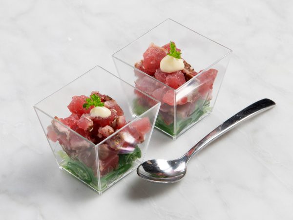 Amuse gegrilde tonijn
