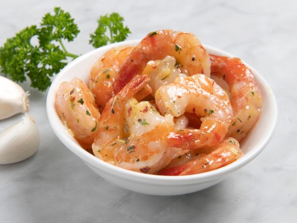 Gamba's in knoflook