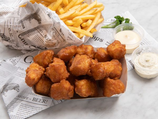 Kibbeling 500 gram + gezinszak patat